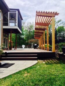 Straight Trellis over Patio