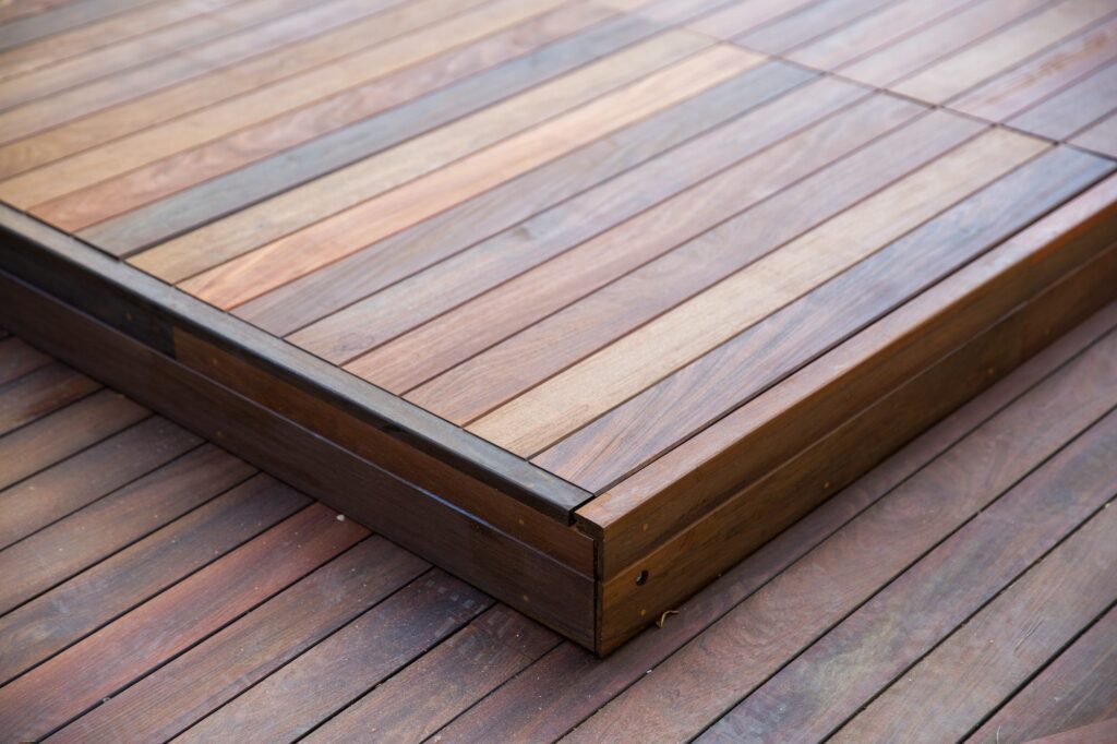 Deck ideas - multi-colored decking