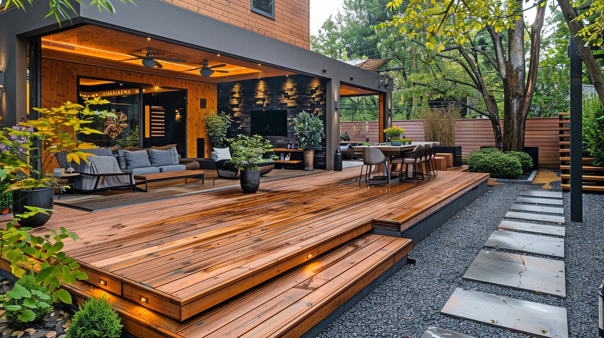 Covered deck in Overland Park