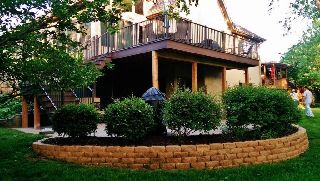 deck with hardscaping, Creative Concepts & Design, Lenexa, 2024