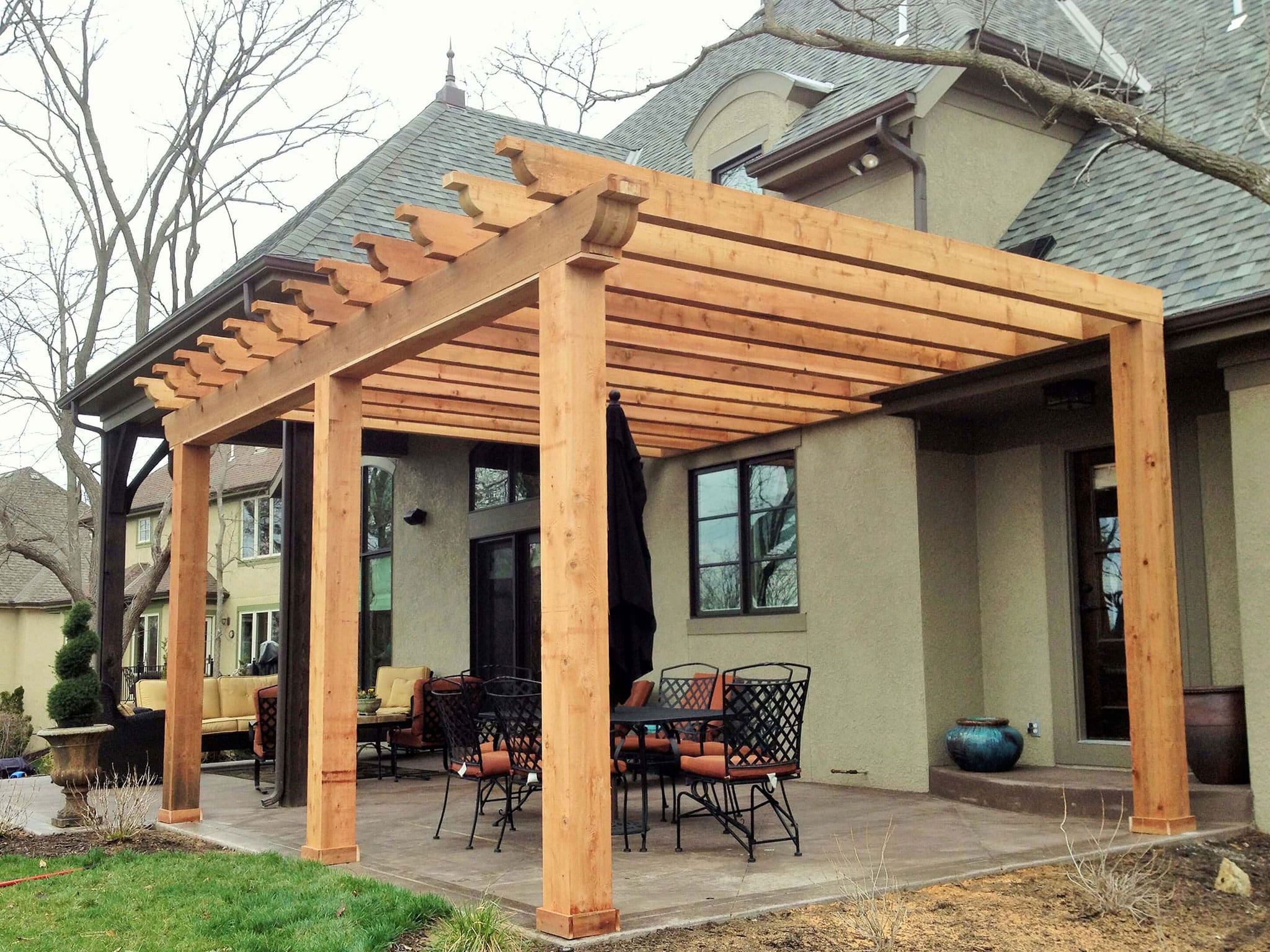 Pergola in Mission Hills KS by Creative Concepts & Design