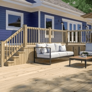 Pressure treated wood railing, Creative Concepts & Design 2025